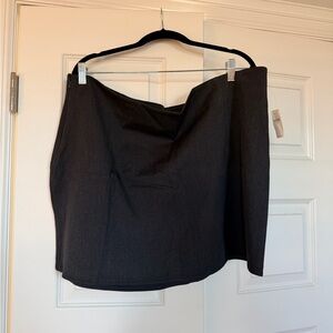 Old Navy Gray Suiting Miniskirt NWT | Size XXL | Slit Hem